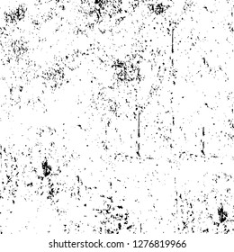 Vector grunge overlay texture. Black and white background. Abstract monochrome image includes a faded effect in dark tones