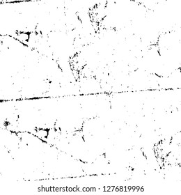 Vector grunge overlay texture. Black and white background. Abstract monochrome image includes a faded effect in dark tones