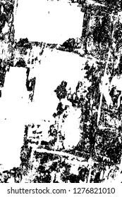 Vector grunge overlay texture. Black and white background. Abstract monochrome image includes a faded effect in dark tones