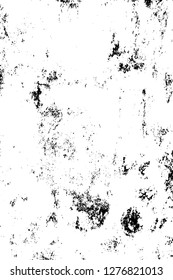 Vector grunge overlay texture. Black and white background. Abstract monochrome image includes a faded effect in dark tones
