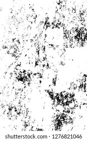 Vector grunge overlay texture. Black and white background. Abstract monochrome image includes a faded effect in dark tones