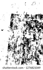 Vector grunge overlay texture. Black and white background. Abstract monochrome image includes a faded effect in dark tones