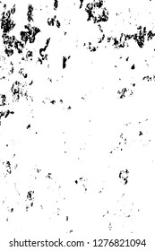 Vector grunge overlay texture. Black and white background. Abstract monochrome image includes a faded effect in dark tones