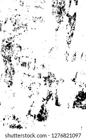 Vector grunge overlay texture. Black and white background. Abstract monochrome image includes a faded effect in dark tones