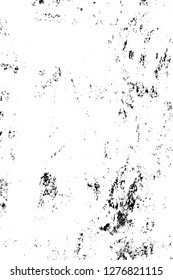 Vector grunge overlay texture. Black and white background. Abstract monochrome image includes a faded effect in dark tones