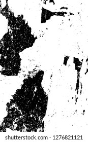 Vector grunge overlay texture. Black and white background. Abstract monochrome image includes a faded effect in dark tones