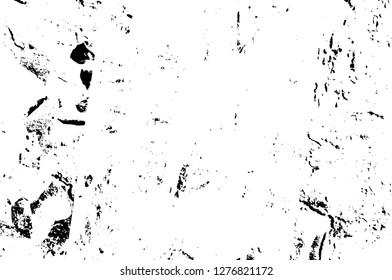 Vector grunge overlay texture. Black and white background. Abstract monochrome image includes a faded effect in dark tones