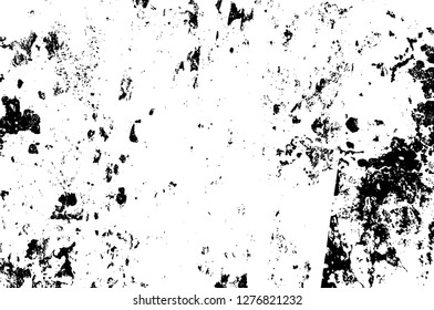 Vector grunge overlay texture. Black and white background. Abstract monochrome image includes a faded effect in dark tones