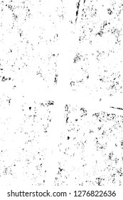 Vector grunge overlay texture. Black and white background. Abstract monochrome image includes a faded effect in dark tones