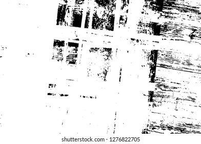 Vector grunge overlay texture. Black and white background. Abstract monochrome image includes a faded effect in dark tones