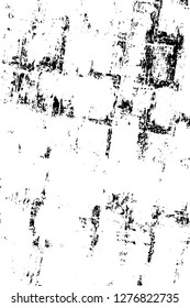 Vector grunge overlay texture. Black and white background. Abstract monochrome image includes a faded effect in dark tones