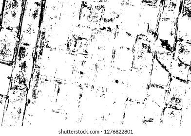 Vector grunge overlay texture. Black and white background. Abstract monochrome image includes a faded effect in dark tones