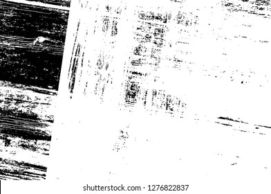 Vector grunge overlay texture. Black and white background. Abstract monochrome image includes a faded effect in dark tones