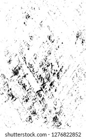 Vector grunge overlay texture. Black and white background. Abstract monochrome image includes a faded effect in dark tones