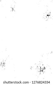 Vector grunge overlay texture. Black and white background. Abstract monochrome image includes a faded effect in dark tones