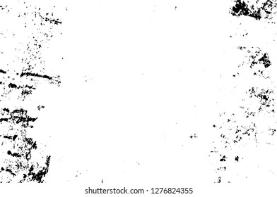 Vector grunge overlay texture. Black and white background. Abstract monochrome image includes a faded effect in dark tones