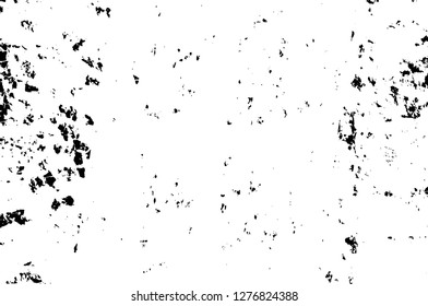 Vector grunge overlay texture. Black and white background. Abstract monochrome image includes a faded effect in dark tones