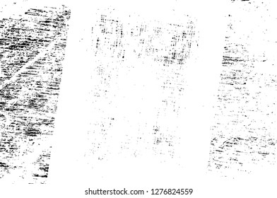 Vector grunge overlay texture. Black and white background. Abstract monochrome image includes a faded effect in dark tones