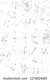 Vector grunge overlay texture. Black and white background. Abstract monochrome image includes a faded effect in dark tones