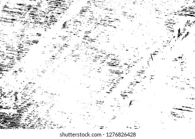 Vector grunge overlay texture. Black and white background. Abstract monochrome image includes a faded effect in dark tones