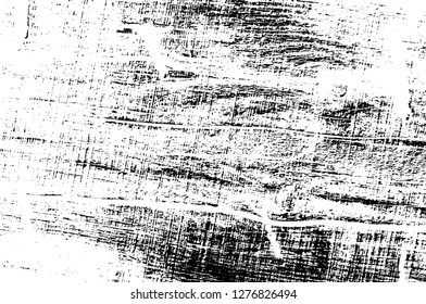 Vector grunge overlay texture. Black and white background. Abstract monochrome image includes a faded effect in dark tones