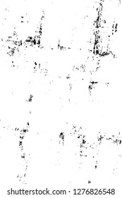 Vector grunge overlay texture. Black and white background. Abstract monochrome image includes a faded effect in dark tones