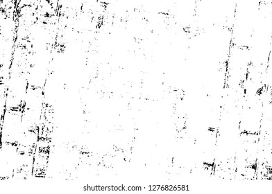Vector grunge overlay texture. Black and white background. Abstract monochrome image includes a faded effect in dark tones