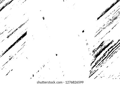 Vector grunge overlay texture. Black and white background. Abstract monochrome image includes a faded effect in dark tones