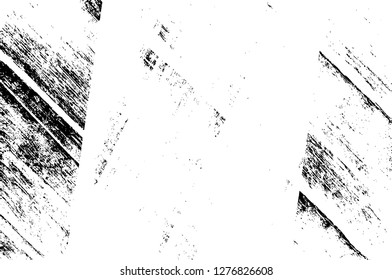 Vector grunge overlay texture. Black and white background. Abstract monochrome image includes a faded effect in dark tones