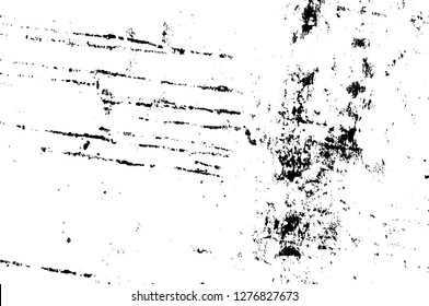 Vector grunge overlay texture. Black and white background. Abstract monochrome image includes a faded effect in dark tones