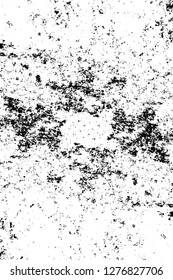 Vector grunge overlay texture. Black and white background. Abstract monochrome image includes a faded effect in dark tones