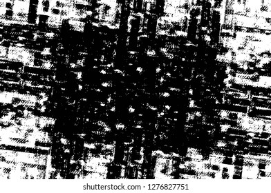 Vector grunge overlay texture. Black and white background. Abstract monochrome image includes a faded effect in dark tones