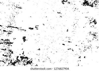 Vector grunge overlay texture. Black and white background. Abstract monochrome image includes a faded effect in dark tones