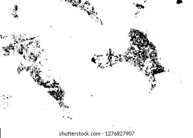 Vector grunge overlay texture. Black and white background. Abstract monochrome image includes a faded effect in dark tones