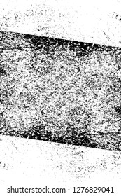 Vector grunge overlay texture. Black and white background. Abstract monochrome image includes a faded effect in dark tones