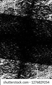 Vector grunge overlay texture. Black and white background. Abstract monochrome image includes a faded effect in dark tones