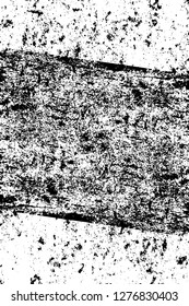 Vector grunge overlay texture. Black and white background. Abstract monochrome image includes a faded effect in dark tones