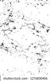 Vector grunge overlay texture. Black and white background. Abstract monochrome image includes a faded effect in dark tones