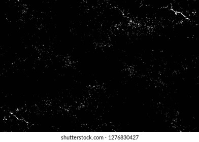 Vector grunge overlay texture. Black and white background. Abstract monochrome image includes a faded effect in dark tones