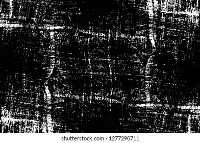 Vector grunge overlay texture. Black and white background. Abstract monochrome image includes a faded effect in dark tones