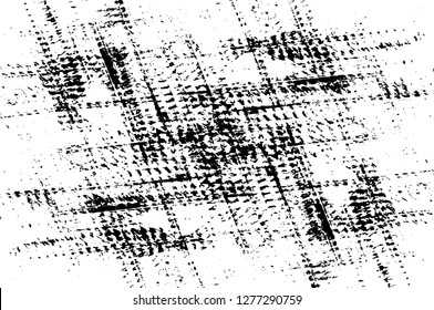 Vector grunge overlay texture. Black and white background. Abstract monochrome image includes a faded effect in dark tones