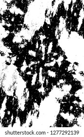 Vector grunge overlay texture. Black and white background. Abstract monochrome image includes a faded effect in dark tones