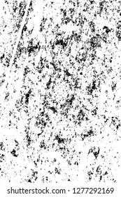 Vector grunge overlay texture. Black and white background. Abstract monochrome image includes a faded effect in dark tones