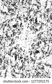 Vector grunge overlay texture. Black and white background. Abstract monochrome image includes a faded effect in dark tones