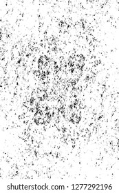 Vector grunge overlay texture. Black and white background. Abstract monochrome image includes a faded effect in dark tones