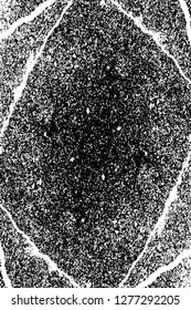 Vector grunge overlay texture. Black and white background. Abstract monochrome image includes a faded effect in dark tones