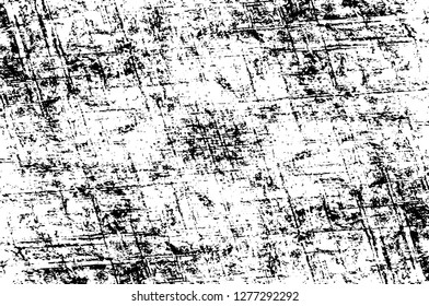 Vector grunge overlay texture. Black and white background. Abstract monochrome image includes a faded effect in dark tones