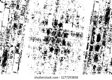 Vector grunge overlay texture. Black and white background. Abstract monochrome image includes a faded effect in dark tones