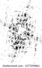 Vector grunge overlay texture. Black and white background. Abstract monochrome image includes a faded effect in dark tones