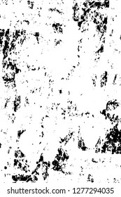 Vector grunge overlay texture. Black and white background. Abstract monochrome image includes a faded effect in dark tones
